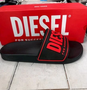 Diesel Herren Slipper Man Schwarz Eu44 D1 - Bild 1 von 5