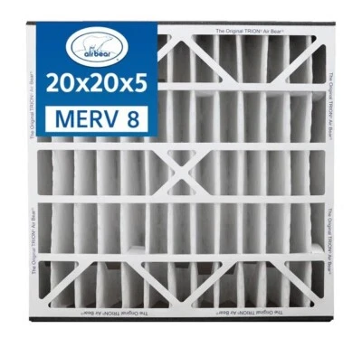 Trion Air Bear 255649-103 - Pleated Furnace Air Filter 20"x20"X5" MERV 8