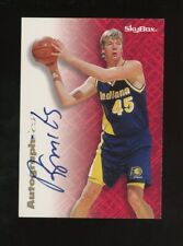 1996 Skybox Autographics Rik Smits Signed AUTO Indiana Pacers