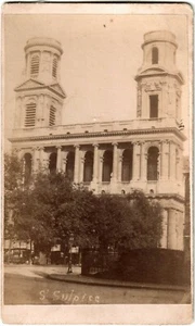 Cdv Saint Sulpice Paris.Photo originale Albuminée.Photographe Teruel Paris.1870. - Picture 1 of 2