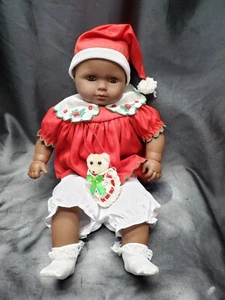 24" African American Lissi Doll Vinyl & Cloth Christmas - Picture 1 of 13