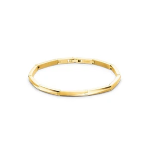 Boccia Titanium Armband 03059-03 Titan Armkette Bracelet Kette goldplattiert - Picture 1 of 6