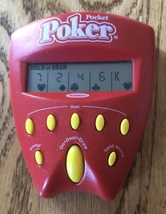 Vintage Radica Pocket Poker Draw & Deuces Handheld Game Red 2002  Tested - Picture 1 of 3