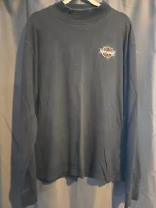 Vintage Harley Davidson Pullover Größe L schwarz langarm gesticktes Logo - Bild 1 von 8