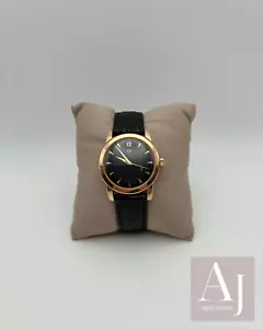 Vintage Rose 18k Rose Gold Omega with Black dial - Picture 1 of 5