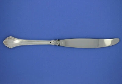 Cuchillo hueco moderno Wallace de plata de ley con patrón de regencia francesa de 9" Foto 1 de 4