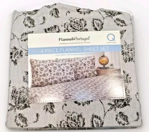 Juego de sábanas de franela de 4 piezas Queen de franela de Portugal  - Imagen 1 de 2