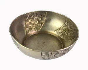 Home Decor Fruit Bowl Old Antique Brass Pot Handmade Indien Urli Bowl G66-1221 - Picture 1 of 9