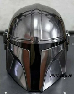 Mandalorian Star Wars Helmet 1:1 Hard PVC Full Mask Black Series Cosplay Costume - Picture 1 of 7