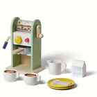 Bc Babycare Toy Coffee Maker Wooden Playset Realistic Play Set for Kids Ages 3-6