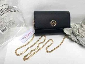 Marilyn Monroe Black Crossbody Purse/Clutch/Wallet Detachable Gold Chain 8x2x6 - Picture 1 of 21