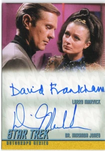 Star Trek Heroes & Villains TOS Dual Autograph DA33 David Frankham Diana Muldaur - Picture 1 of 1