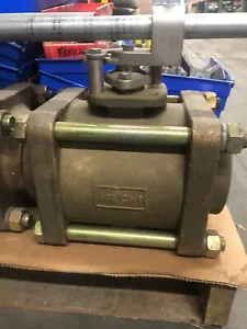 3" BRONZE THREADED 3-PC BALL VALVE, APOLLO 84A-14A-01 - Picture 1 of 3