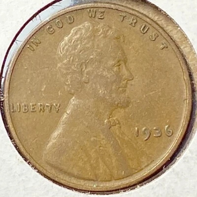 1936 Lincoln Wheat Penny - Doubled Die Obverse Type 3 - Image 1 of 4