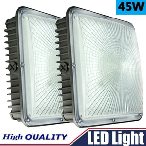Weatherproof LED Canopy Lights for Parking Lot Corridor Street Garage (70W 45W) - Picture 1 of 14