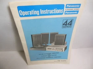INSTRUCCIONES DE FUNCIONAMIENTO ORIGINALES PANASONIC PARA SERIE RE-8484 / 44 (sin esquema) - Imagen 1 de 7