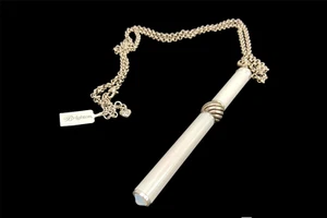 NWT BRIGHTON White PEN Charm Necklace Retail $64 - Picture 1 of 2