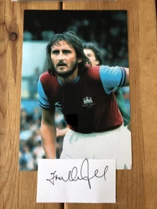 Frank Lampard West Ham United Hand Signed Card & 12x8 Photo. Bubbles... - Picture 1 of 1