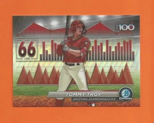 Bowman 2024 cromo scout top 100 refractor Tommy Troy #BTP-66 DIAMONDBACKS - Imagen 1 de 2