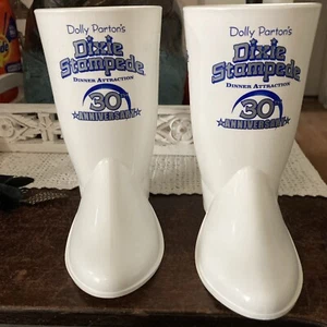 Dolly Parton Dixie Stampede Souvenir Boot Advertising Pepsi Drink Cup Set of 2 - Picture 1 of 6