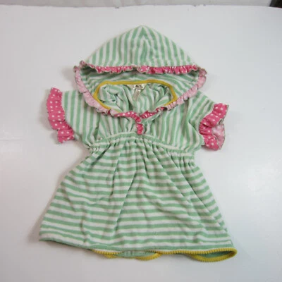 matilda jane girl's swim coverup freestyle green striped size 4 - Image 1 of 4
