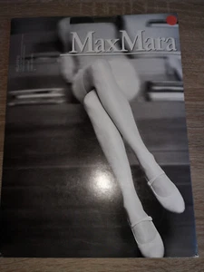Max Mara 15 den transparente sheer silky Matt Dark Brown Lycra Pantyhose size S - Picture 1 of 4