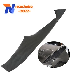 Real Carbon Fiber Main Driver Interior Door Trim Cover For Corvette C7 2014-19 - Picture 1 of 9