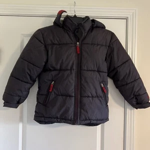 GAP Kids Cold Weather Winter Coat Detachable Hood UNISEX Youth MEDIUM Navy Blue - Picture 1 of 4
