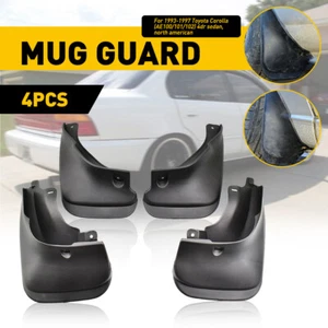 4PC Front&Rear Black Universal Splash Guards Mud Flaps for Car Toyota Corolla 93 - Picture 1 of 12