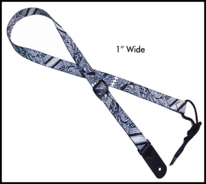 Legacystraps Mandolin Strap Ukulele Strap Random Ink Design - Picture 1 of 3