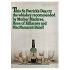 1976 Jameson Whiskey: St Patricks Day Mother Machree Vintage Print Ad