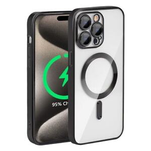 ENVIO GRATIS Funda Magnéticos Para iPhone 15 Pro Max Magsafe Transparente Negro