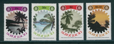St. Lucia Scott #521-524 MNH Rotary Int'l 75th ANN $$ 395979 Cover