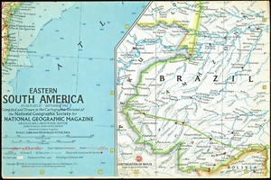 1962-9 Mappa Geografica Nazionale SUD AMERICA ORIENTALE SA Brasile Settembre (520) - Foto 1 di 5
