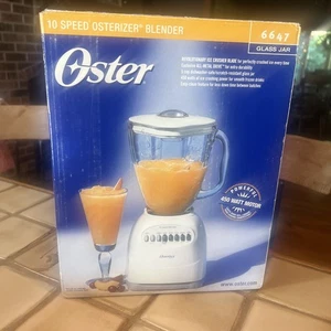 De Colección Oster 664 10 Velocidades Osterizador Licuadora 5 Tazas Tarro de Vidrio 450 Watt Nueva Caja Sellada - Imagen 1 de 9