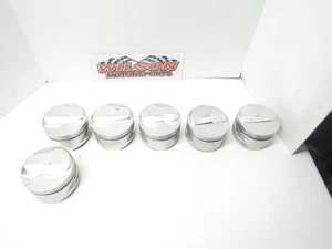 6 NEW 4.125 Bore Forged Sb Chevy Dome Pistons JE Trw IMCA UMP WISSOTA SBC - Foto 1 di 7