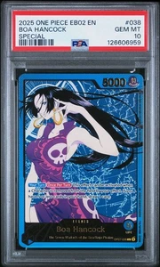 2025 ONE PIECE EB02 ANIME 25° COLLEZIONE SPECIAL OP07-038 BOA HANCOCK PSA 10 - Foto 1 di 2