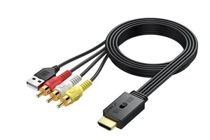 AUTOUTLET – AV zu HDMI Konverter, 1080P Adapter, CVBS Composite auf HDMI, 16:9 - Bild 1 von 9