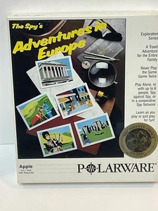 Vintage Apple II Game POLARWARE The Spy’s Adventures In Europe NOS Sealed - Picture 1 of 7