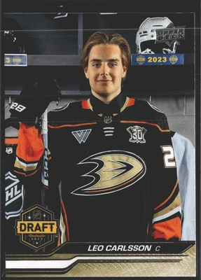 2023-24 Upper Deck #736 Leo Carlsson NHL Draft - Image 1 of 2
