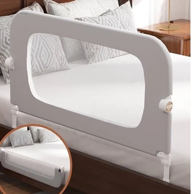 FigTime bed rail for toddlers , height adjustable and foldable height , - Image 1 of 4