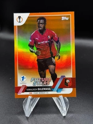 2022-23 Topps UEFA 1st Edition Orange Foil /25 Kamaldeen Sulemana - Image 1 of 2