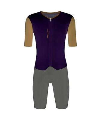 MADSS V5 男式连身裤紫色/灰色 Santini 出品 — 第 1/4 张图片