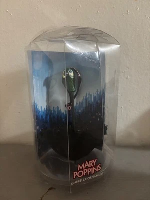mary poppins bird umbrella  ornament. green bird, mary poppins logo on ornament - Image 1 of 3