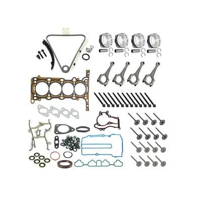 1.4L Engine Rebuild - Gasket Piston Bearing Timing Chain Set For Buick Chevrolet - Image 1 of 4