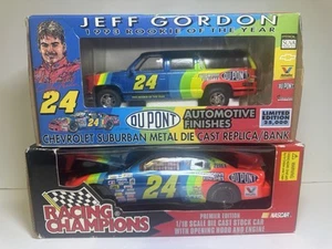 Racing Champions #24 Jeff Gordon Chevrolet NASCAR 1:18 Die Cast Car 1996 (BOTH) - Picture 1 of 9