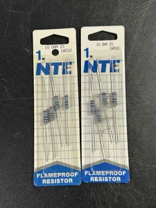 NTE Flameproof Resistor 10 Ohm 2%. 1W 1W010 - Picture 1 of 4