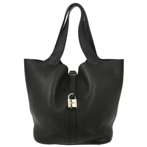 Hermes Black Taurillon Clemence Picotin Lock 22 MM Handbag MD□N 176769 - Picture 1 of 10