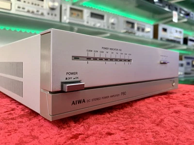 Aiwa Sa P 80 Stereo Power Amplifier 50+50 Watts RMS Vintage 1980 Work Good Look - Immagine 1 di 4
