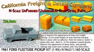 California Freight & Details 1961 Ford Fleetside Bed Pickup Kit N/1:160 - Bild 1 von 12